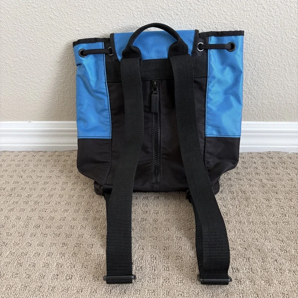 Vintage Ralph Lauren‎ Polo Sport Backpack Book Bag Blue Black GorpCore 90's